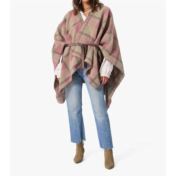 NEW XIRENA wynter poncho in mink rose - Picture 1 of 3
